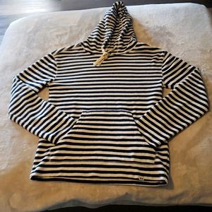 Hoodie Free Assembly XS Navy/White stripe